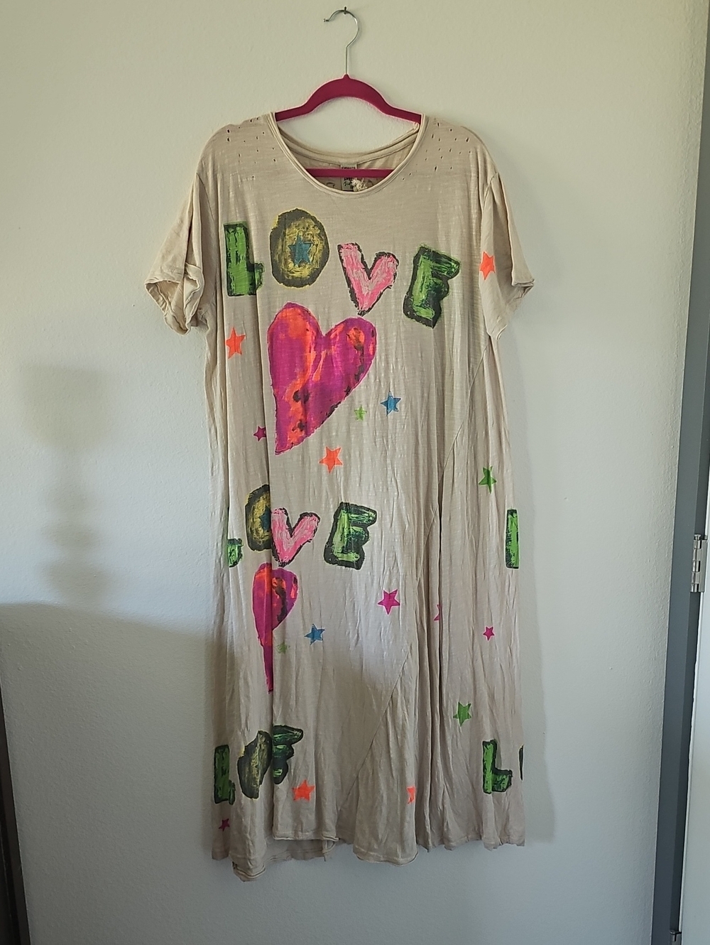 ●●MAGNOLIA PEARL "RING MASTER LOVE" TEE MAXI DRESS NWT OSFM●●